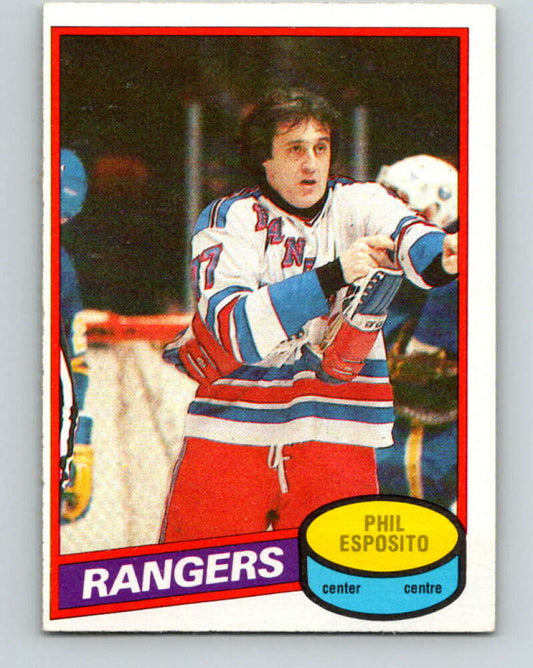 1980-81 O-Pee-Chee #100 Phil Esposito  New York Rangers  V38026