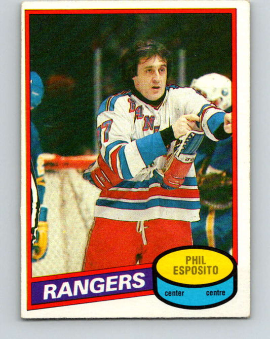 1980-81 O-Pee-Chee #100 Phil Esposito  New York Rangers  V38027