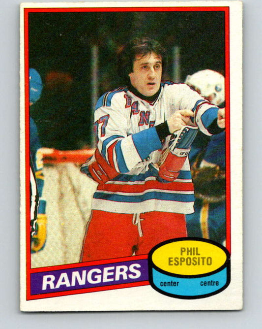 1980-81 O-Pee-Chee #100 Phil Esposito  New York Rangers  V38028