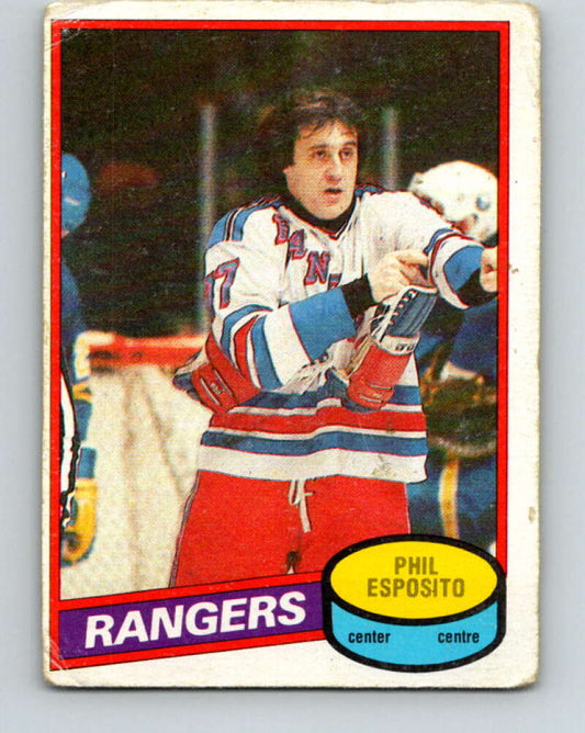 1980-81 O-Pee-Chee #100 Phil Esposito  New York Rangers  V38030