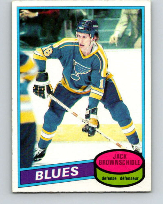 1980-81 O-Pee-Chee #101 Jack Brownschidle  St. Louis Blues  V38032