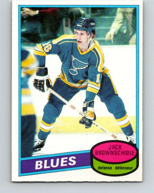 1980-81 O-Pee-Chee #101 Jack Brownschidle  St. Louis Blues  V38034