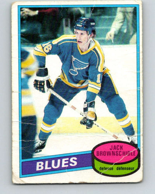 1980-81 O-Pee-Chee #101 Jack Brownschidle  St. Louis Blues  V38035