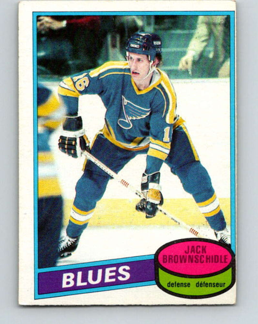 1980-81 O-Pee-Chee #101 Jack Brownschidle  St. Louis Blues  V38036