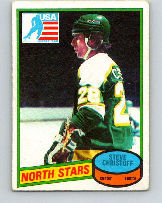 1980-81 O-Pee-Chee #103 Steve Christoff OLY  RC Rookie North Stars  V38051