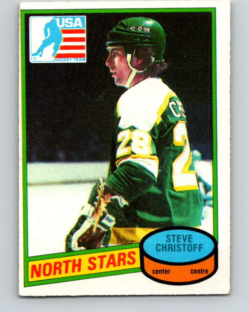 1980-81 O-Pee-Chee #103 Steve Christoff OLY  RC Rookie North Stars  V38053