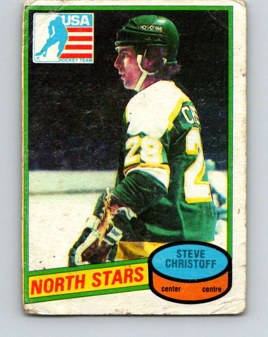 1980-81 O-Pee-Chee #103 Steve Christoff OLY  RC Rookie North Stars  V38054