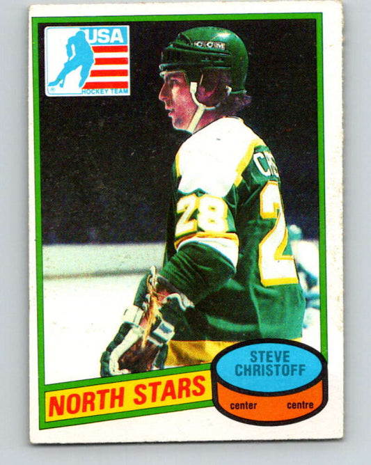 1980-81 O-Pee-Chee #103 Steve Christoff OLY  RC Rookie North Stars  V38055