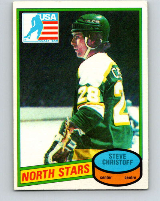 1980-81 O-Pee-Chee #103 Steve Christoff OLY  RC Rookie North Stars  V38058