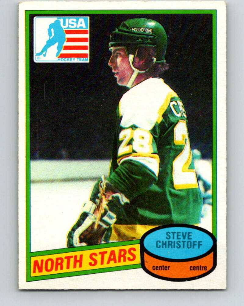 1980-81 O-Pee-Chee #103 Steve Christoff OLY  RC Rookie North Stars  V38059