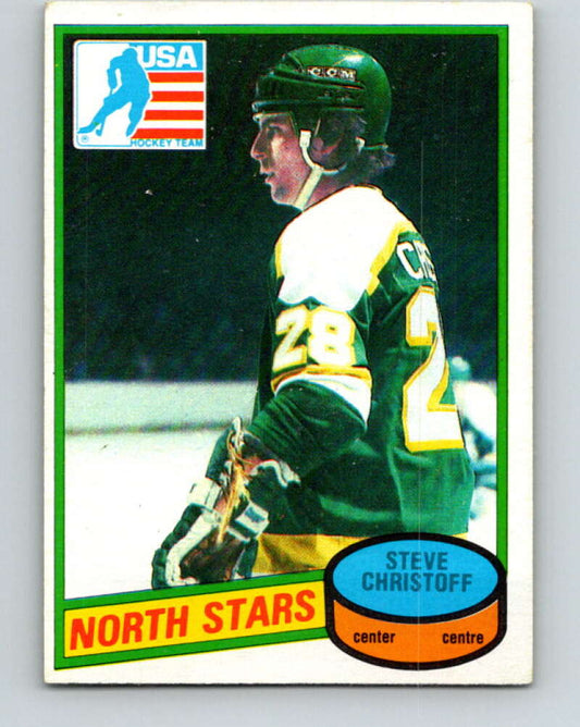 1980-81 O-Pee-Chee #103 Steve Christoff OLY  RC Rookie North Stars  V38060