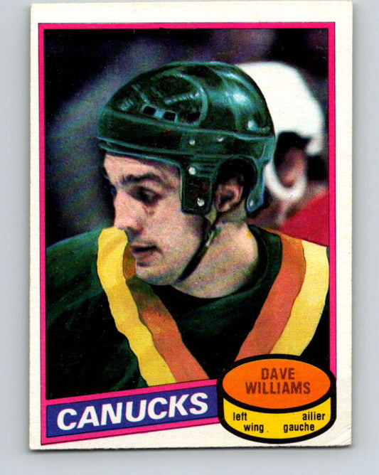 1980-81 O-Pee-Chee #105 Tiger Williams  Vancouver Canucks  V38072