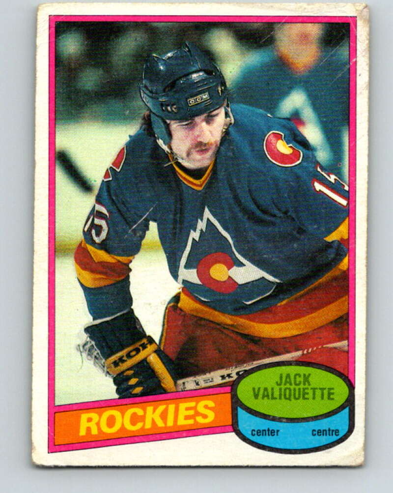 1980-81 O-Pee-Chee #108 Jack Valiquette  Colorado Rockies  V38099