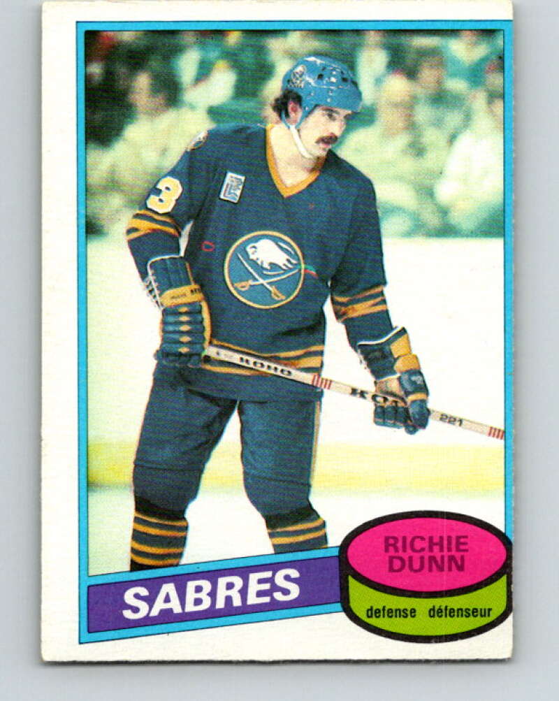 1980-81 O-Pee-Chee #109 Richie Dunn  RC Rookie Buffalo Sabres  V38112