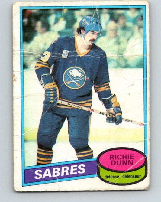 1980-81 O-Pee-Chee #109 Richie Dunn  RC Rookie Buffalo Sabres  V38113