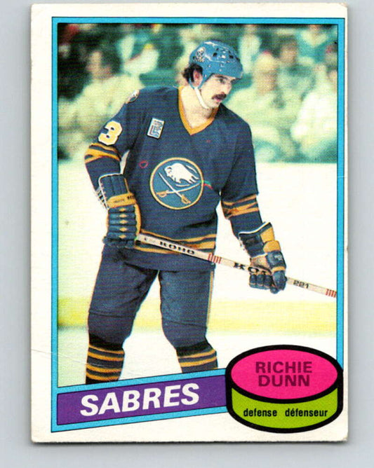 1980-81 O-Pee-Chee #109 Richie Dunn  RC Rookie Buffalo Sabres  V38114