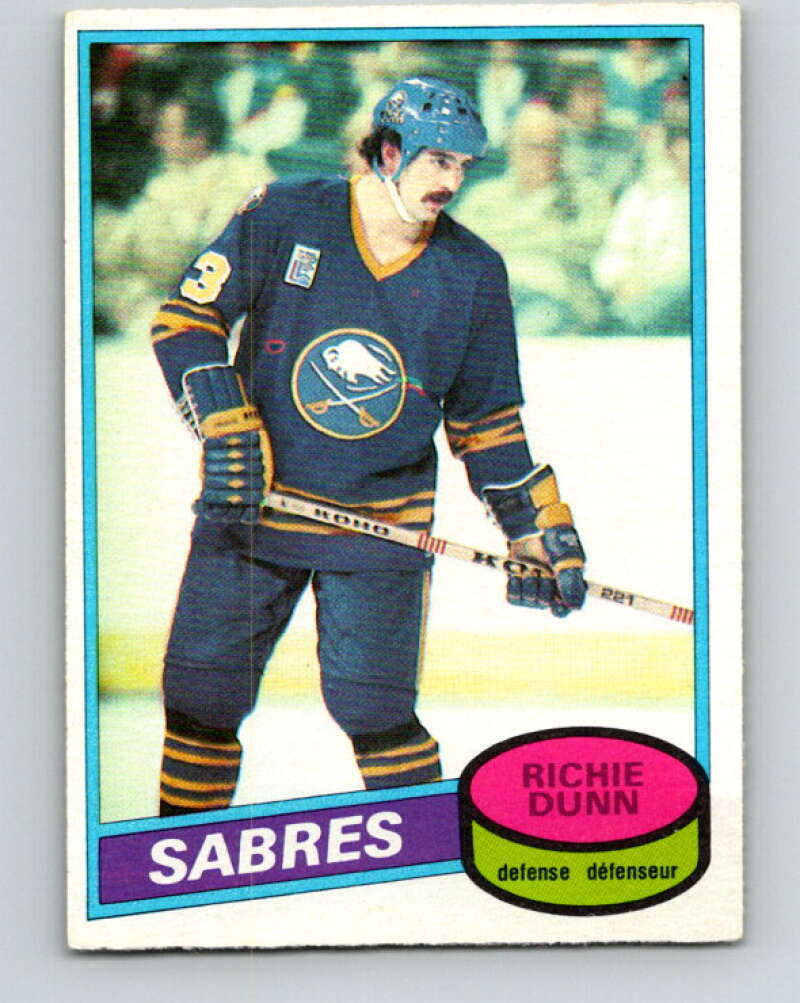 1980-81 O-Pee-Chee #109 Richie Dunn  RC Rookie Buffalo Sabres  V38115