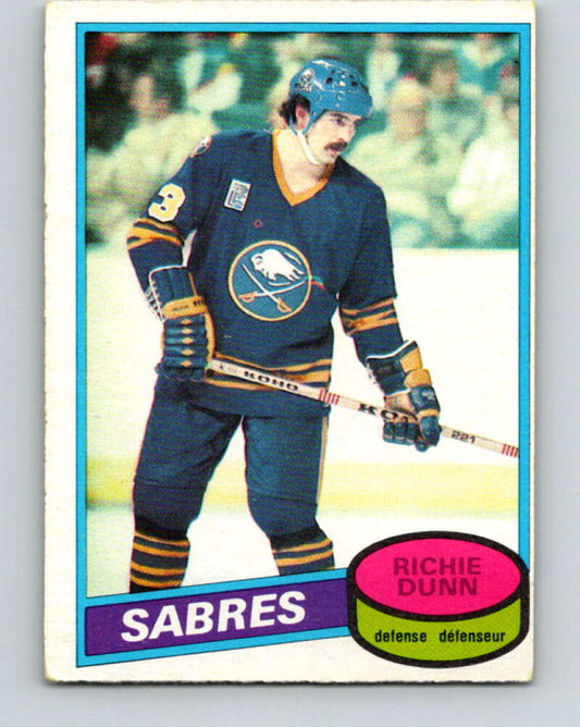 1980-81 O-Pee-Chee #109 Richie Dunn  RC Rookie Buffalo Sabres  V38118