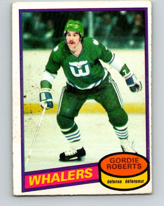 1980-81 O-Pee-Chee #112 Gordie Roberts  Hartford Whalers  V38136