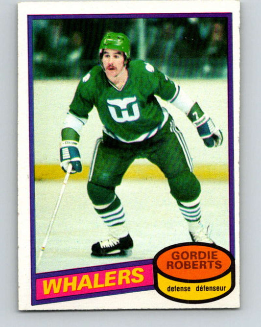 1980-81 O-Pee-Chee #112 Gordie Roberts  Hartford Whalers  V38139