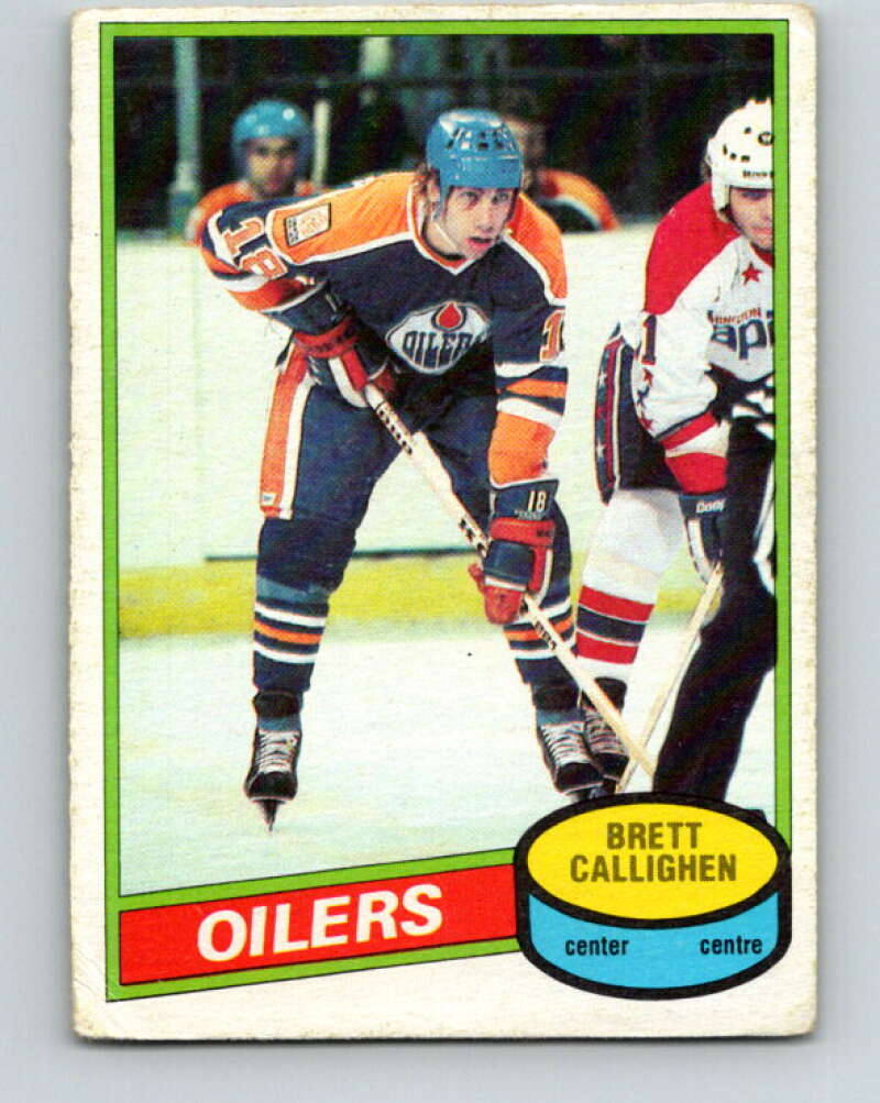 1980-81 O-Pee-Chee #114 Brett Callighen  Edmonton Oilers  V38162