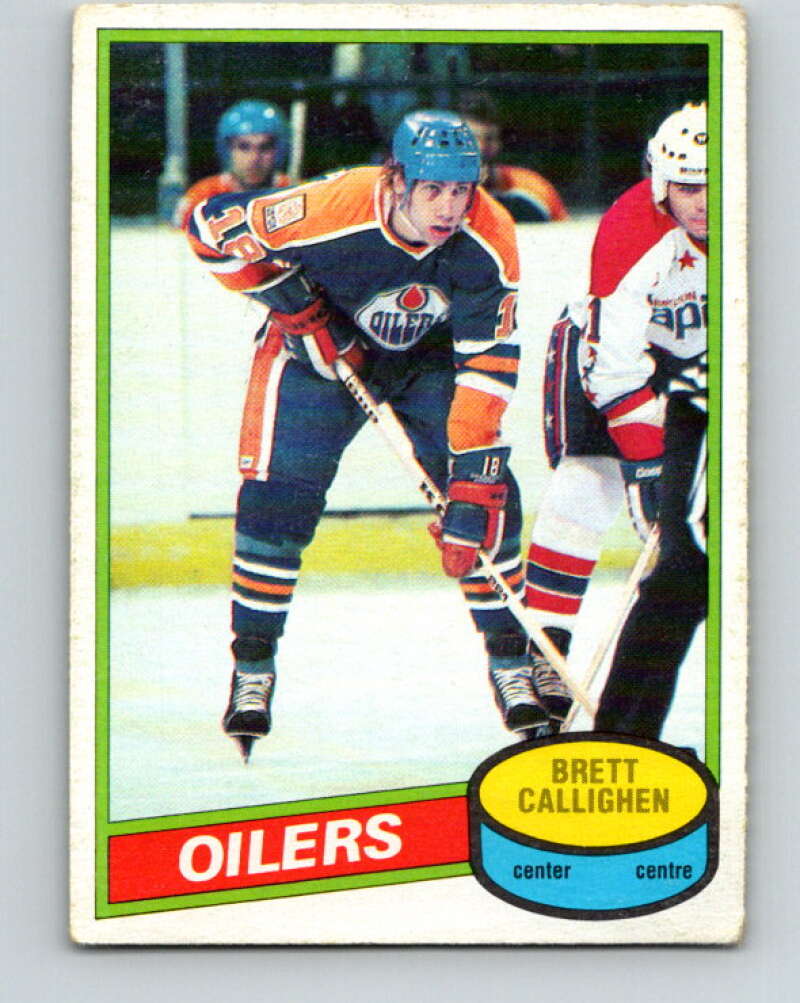 1980-81 O-Pee-Chee #114 Brett Callighen  Edmonton Oilers  V38163