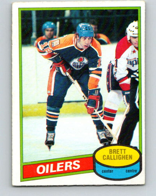 1980-81 O-Pee-Chee #114 Brett Callighen  Edmonton Oilers  V38164