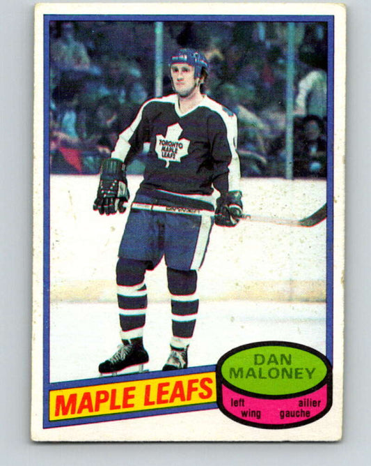 1980-81 O-Pee-Chee #118 Dan Maloney  Toronto Maple Leafs  V38209