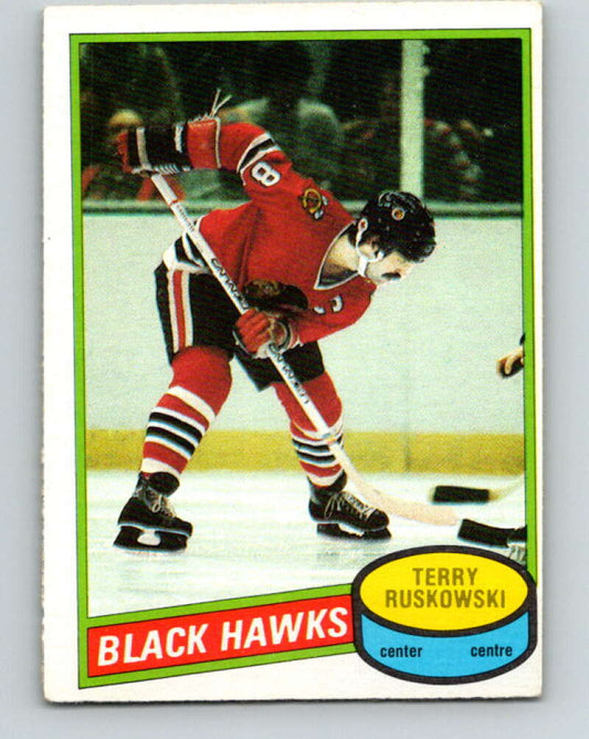 1980-81 O-Pee-Chee #119 Terry Ruskowski  Chicago Blackhawks  V38213