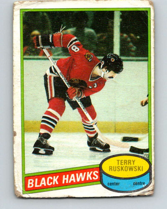 1980-81 O-Pee-Chee #119 Terry Ruskowski  Chicago Blackhawks  V38214