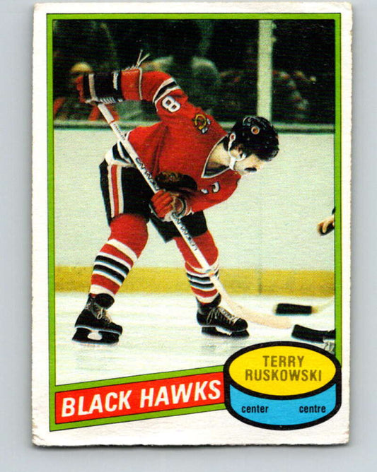 1980-81 O-Pee-Chee #119 Terry Ruskowski  Chicago Blackhawks  V38218