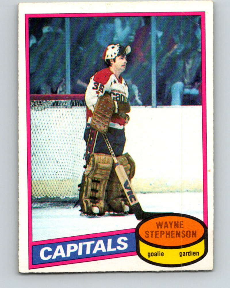 1980-81 O-Pee-Chee #121 Wayne Stephenson  Washington Capitals  V38233