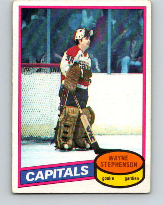 1980-81 O-Pee-Chee #121 Wayne Stephenson  Washington Capitals  V38240