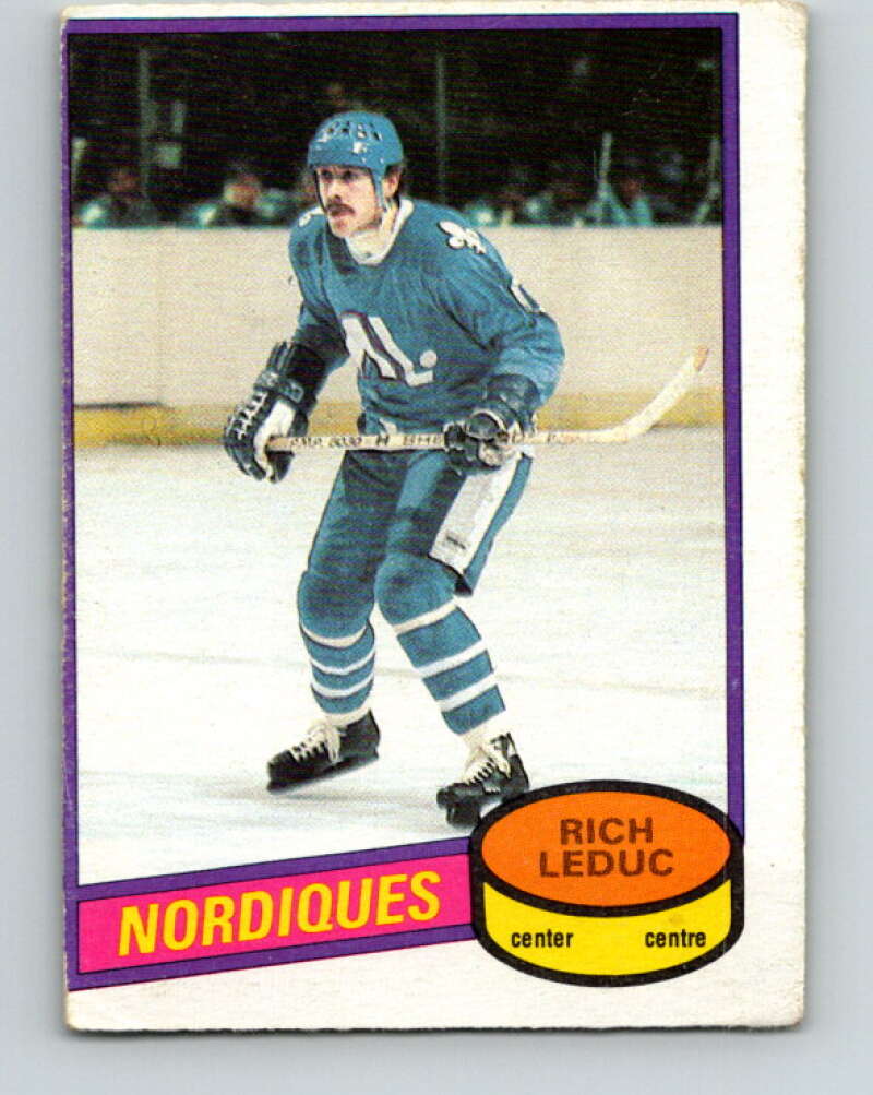 1980-81 O-Pee-Chee #122 Rich Leduc  Quebec Nordiques  V38243