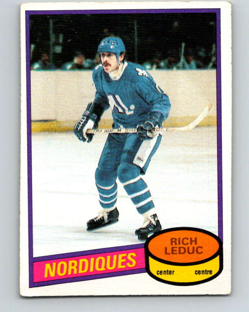 1980-81 O-Pee-Chee #122 Rich Leduc  Quebec Nordiques  V38244