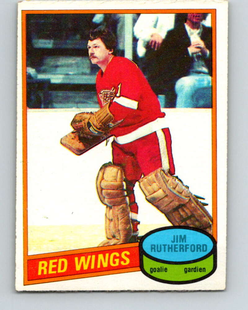 1980-81 O-Pee-Chee #125 Jim Rutherford  Detroit Red Wings  V38265