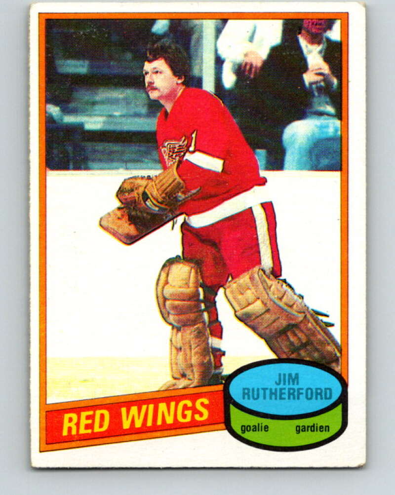 1980-81 O-Pee-Chee #125 Jim Rutherford  Detroit Red Wings  V38266