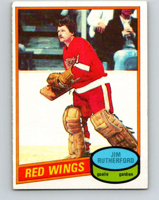 1980-81 O-Pee-Chee #125 Jim Rutherford  Detroit Red Wings  V38267