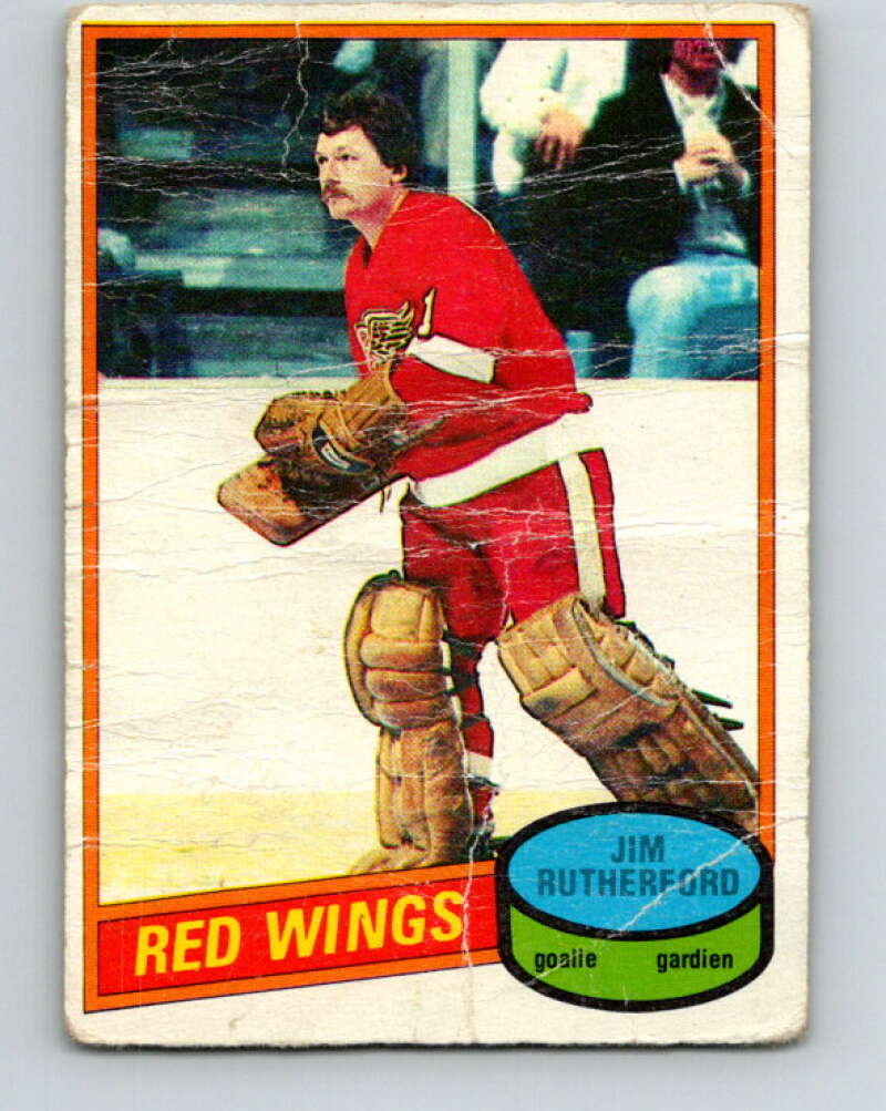 1980-81 O-Pee-Chee #125 Jim Rutherford  Detroit Red Wings  V38270