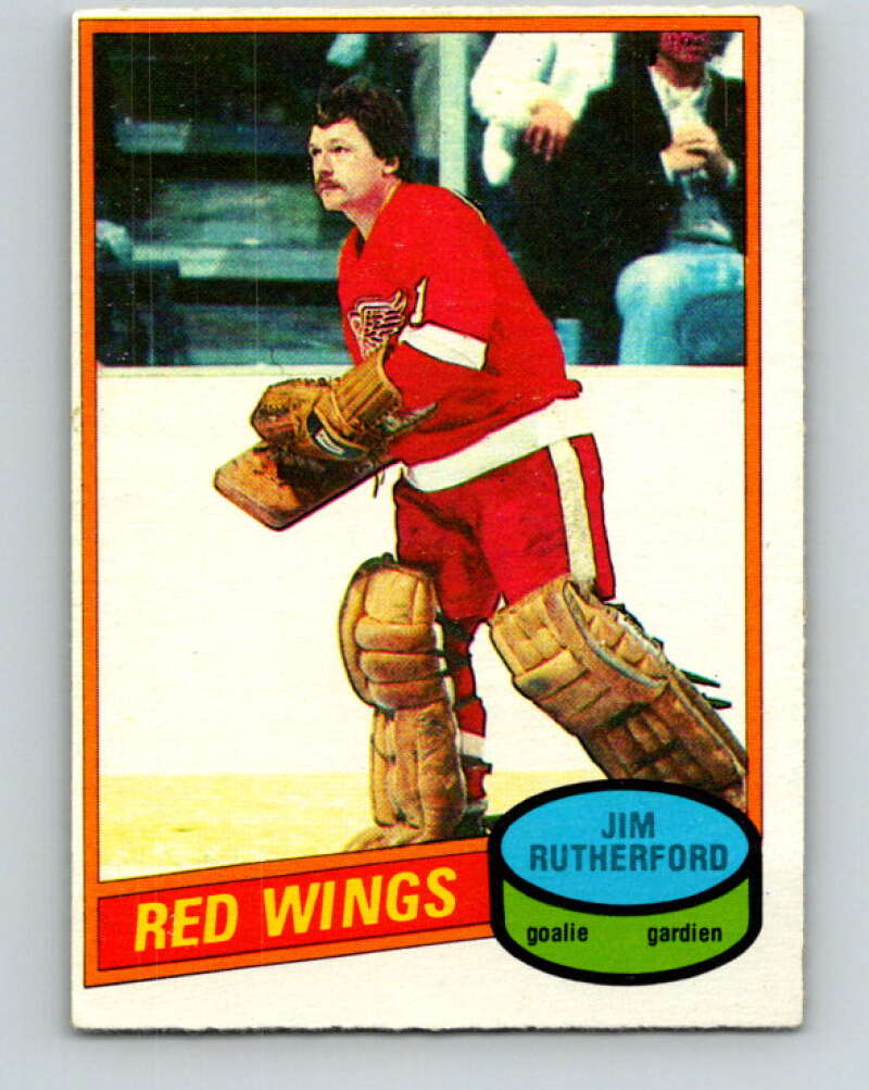 1980-81 O-Pee-Chee #125 Jim Rutherford  Detroit Red Wings  V38272