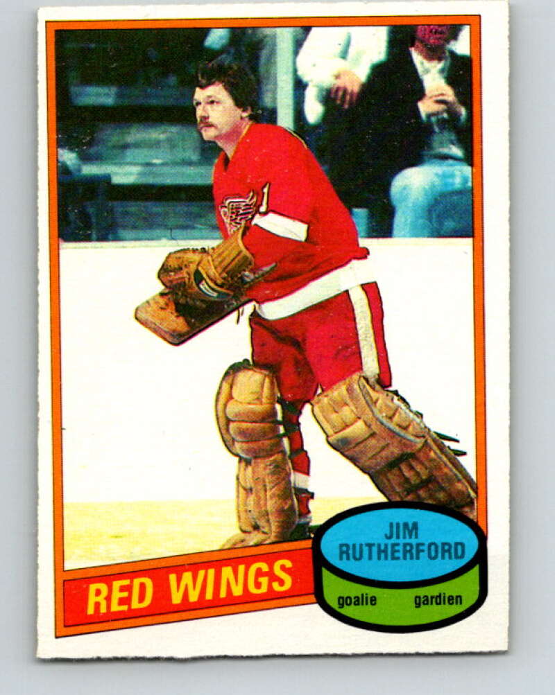 1980-81 O-Pee-Chee #125 Jim Rutherford  Detroit Red Wings  V38276