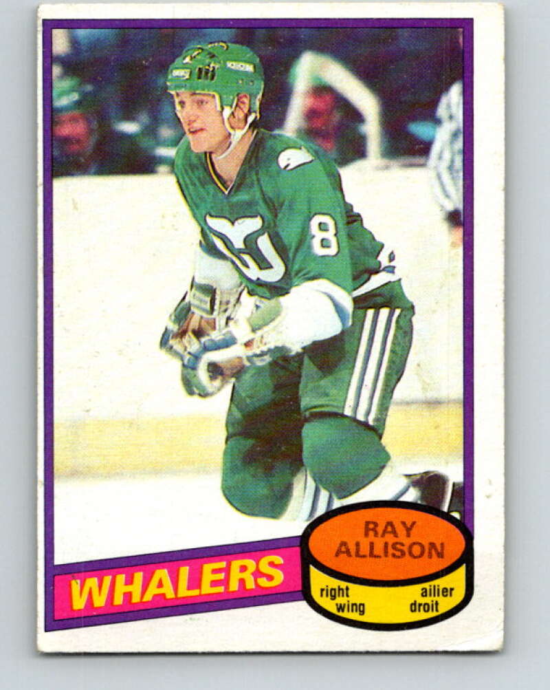 1980-81 O-Pee-Chee #126 Ray Allison  RC Rookie Hartford Whalers  V38281