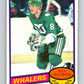 1980-81 O-Pee-Chee #126 Ray Allison  RC Rookie Hartford Whalers  V38283