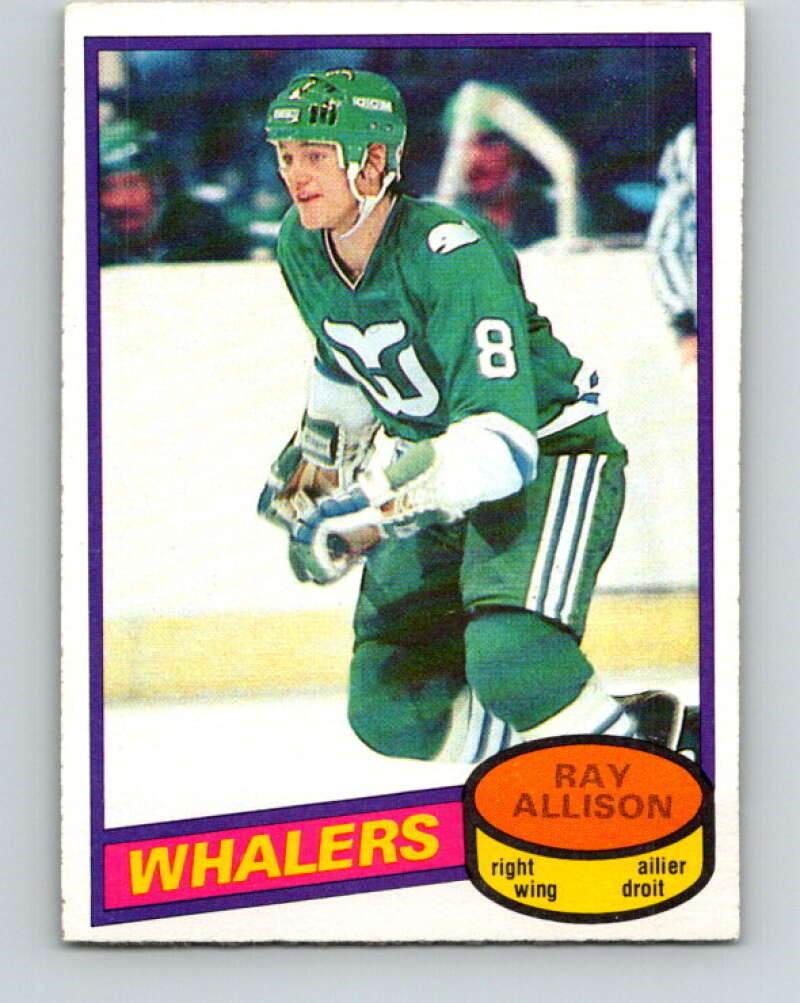 1980-81 O-Pee-Chee #126 Ray Allison  RC Rookie Hartford Whalers  V38283