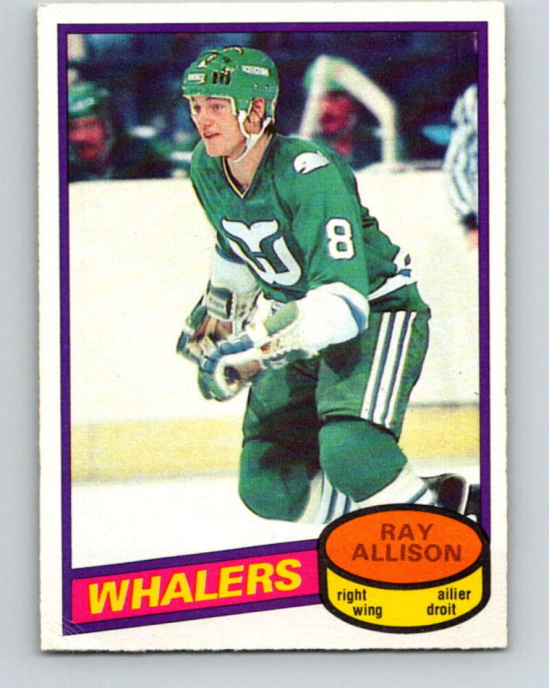 1980-81 O-Pee-Chee #126 Ray Allison  RC Rookie Hartford Whalers  V38288