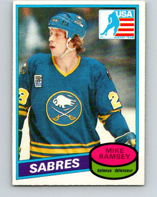 1980-81 O-Pee-Chee #127 Mike Ramsey OLY  RC Rookie Buffalo Sabres  V38295