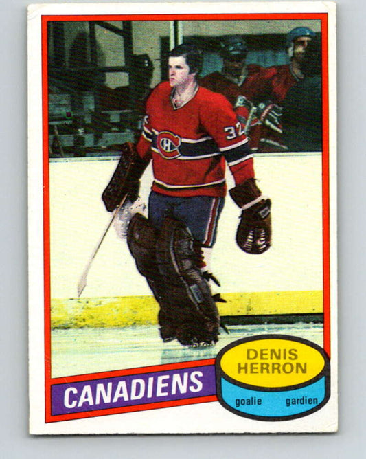 1980-81 O-Pee-Chee #130 Denis Herron  Montreal Canadiens  V38312