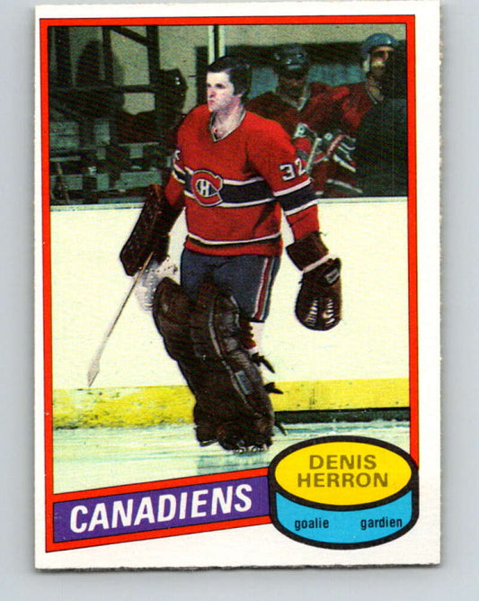 1980-81 O-Pee-Chee #130 Denis Herron  Montreal Canadiens  V38314