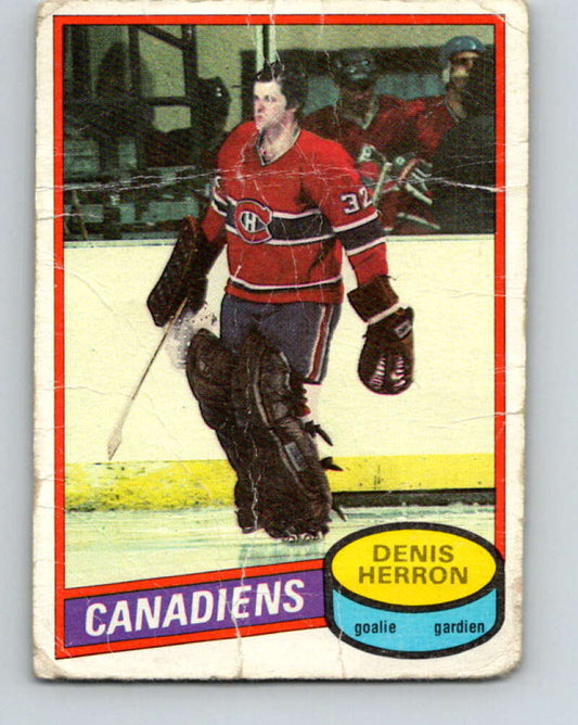 1980-81 O-Pee-Chee #130 Denis Herron  Montreal Canadiens  V38317