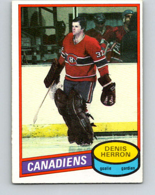 1980-81 O-Pee-Chee #130 Denis Herron  Montreal Canadiens  V38320